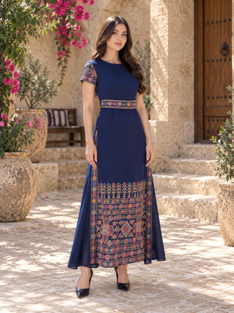 فستان نص كم 25-151 — 6