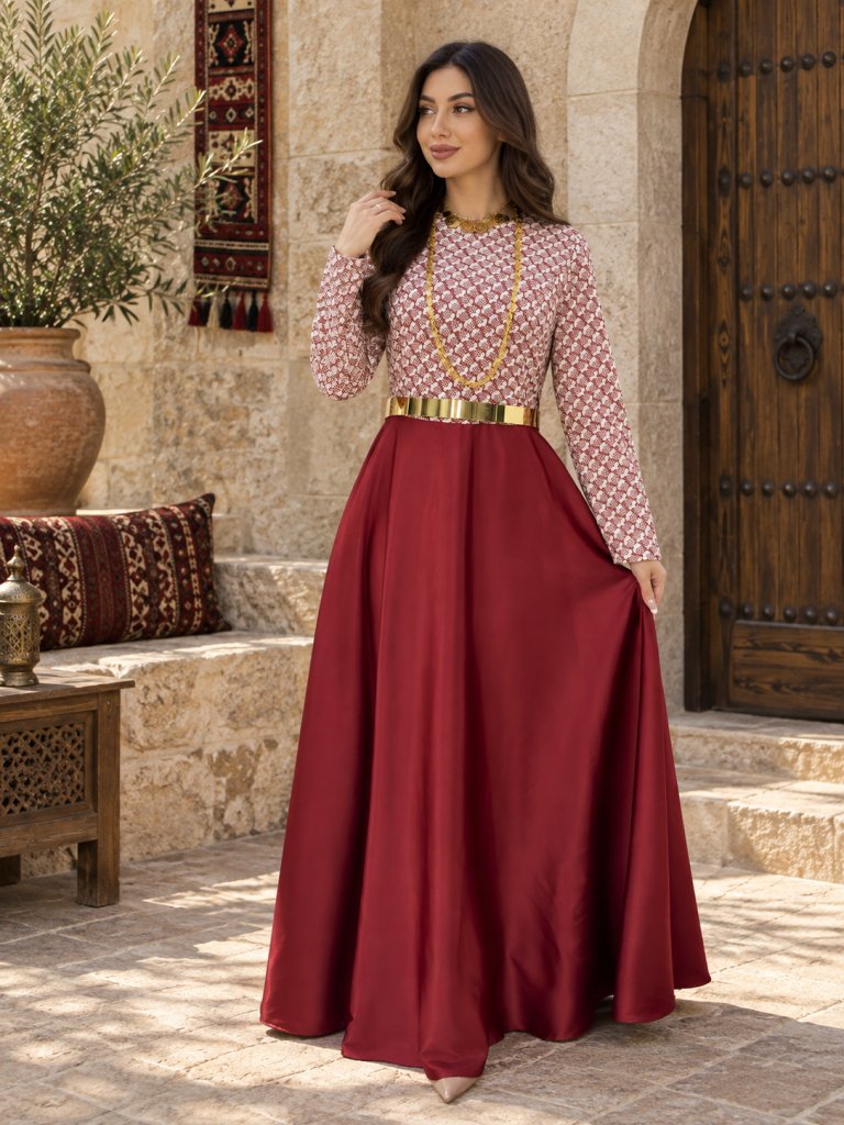 فستان ستان 25-180 — 4