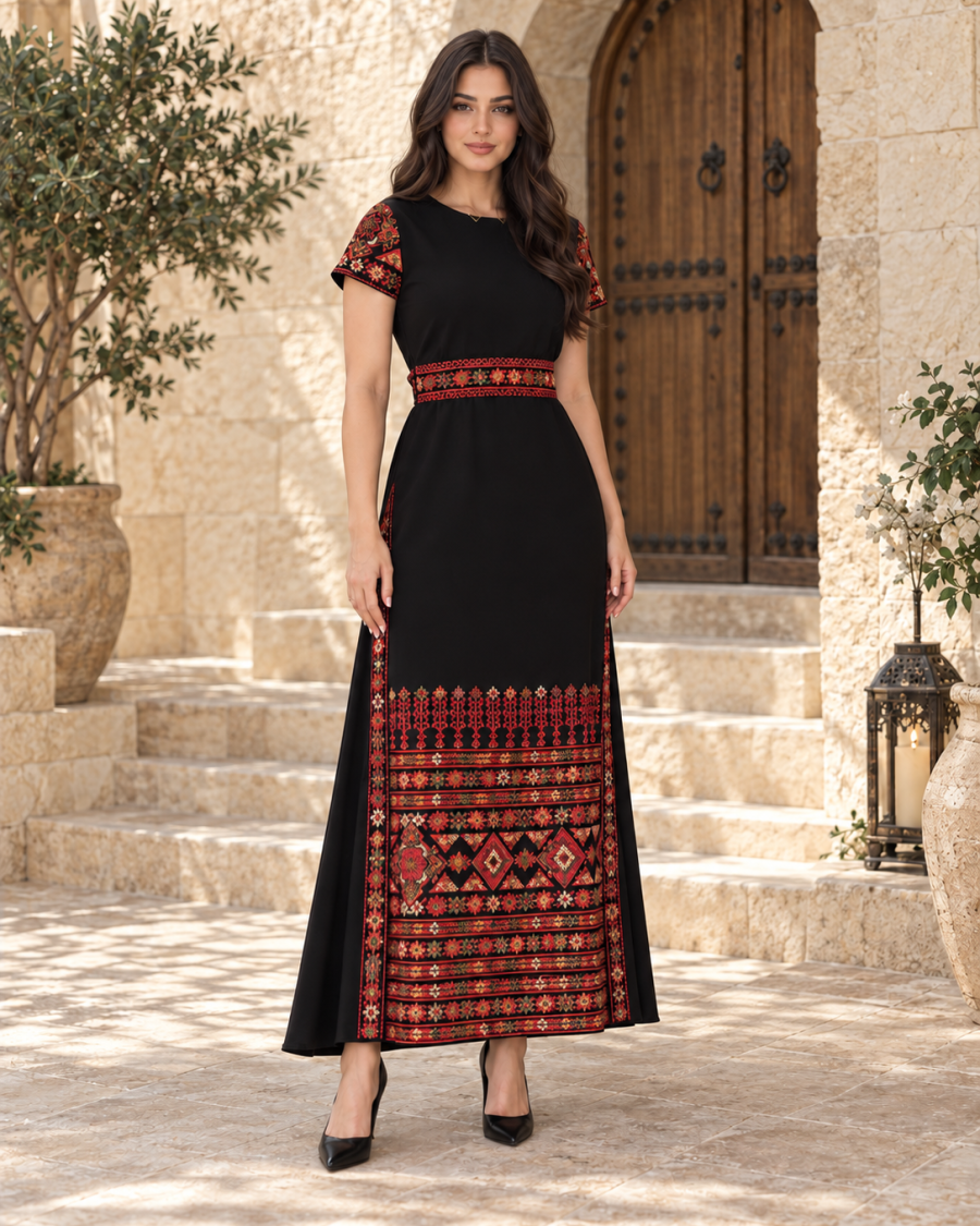 فستان نص كم 25-151