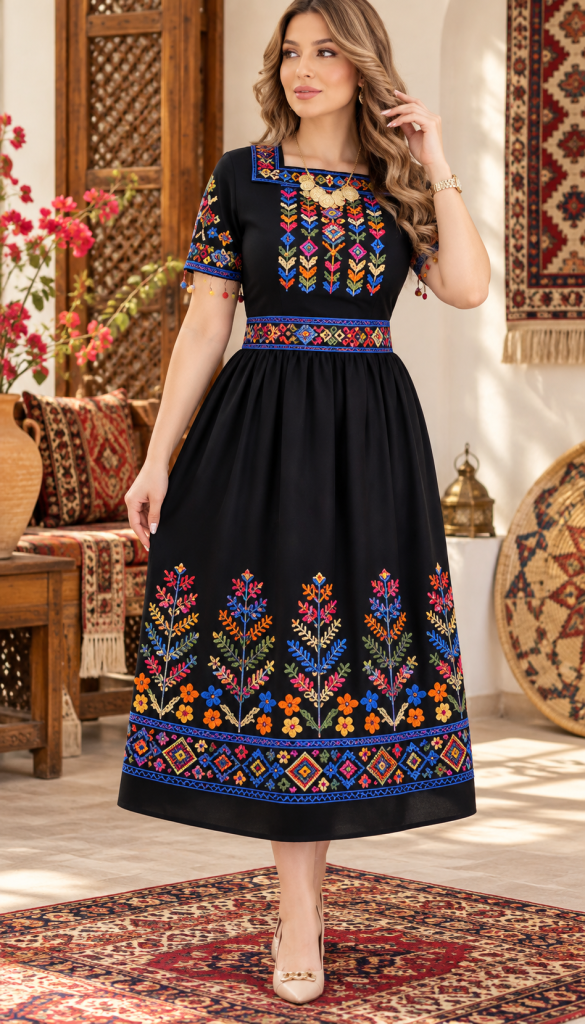 فستان نص كم خرز 18-180 — 5