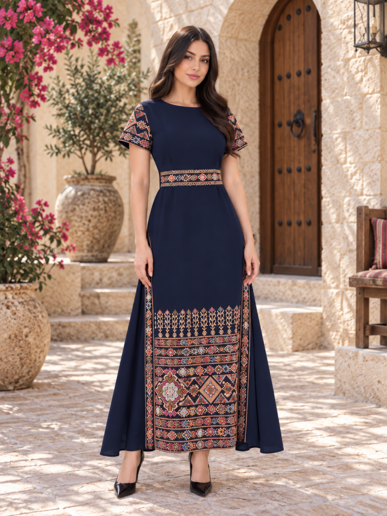 فستان نص كم 25-151 — 2